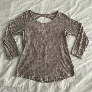 Lole Taupe Half Sleeve Women's Tunic